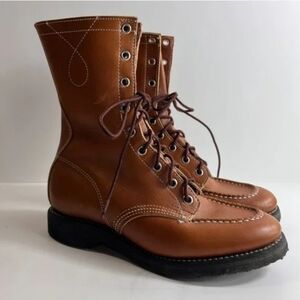 Lace up work winter boots